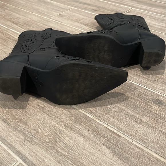 Roper Black Boots Size 9M - Picture 4 of 10